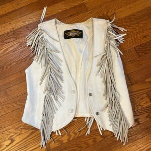 Universal Rider Vintage white Fringe Vest